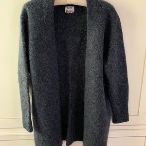 Acne Studios gray cardigan sweater